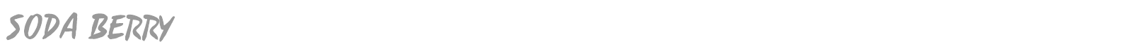 Soda Berry font preview